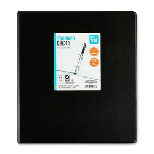 Pen+Gear 1-Inch 3-Ring Standard Binder, Black Pen+Gear 1-Inch 3-Ring Standard Binder, Black