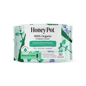 Honey Pot Regular Liners, 100% Organic Cotton Cover, Cooling Herbal Infusion, 30 Count Honey Pot Regular Liners, 100% Organic Cotton Cover, Cooling Herbal Infusion, 30 Count