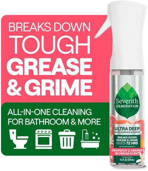 Seventh Generation Ultra Deep Multi-Surface Cleaner, Grapefruit & Orange Blossom, 9.4 fl oz Seventh Generation Ultra Deep Multi-Surface Cleaner, Grapefruit & Orange Blossom, 9.4 fl oz