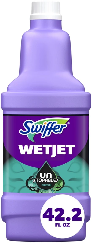 Swiffer Wet Jet Unstopables Refill Solution Floor Cleaner, 1.25L Swiffer Wet Jet Unstopables Refill Solution Floor Cleaner, 1.25L