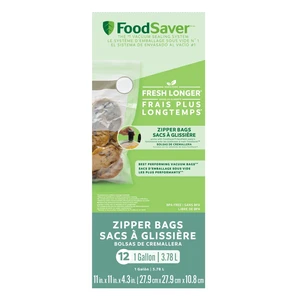 FoodSaver FreshSaver 1Gallon Zipper Bags 12-Pack FoodSaver FreshSaver 1Gallon Zipper Bags 12-Pack