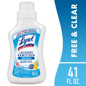 Lysol Laundry Sanitizer Additive, Unscented, 41 fl oz, Odor Eliminating Liquid for Clothes and Linens Lysol Laundry Sanitizer Additive, Unscented, 41 fl oz, Odor Eliminating Liquid for Clothes and Linens