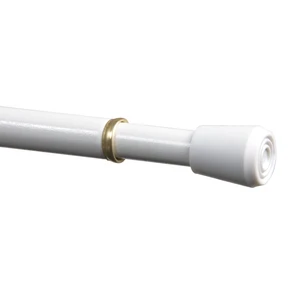 Mainstays Adjustable Spring Tension Curtain Rod, 28-48in, 7/16in Diameter, White Mainstays Adjustable Spring Tension Curtain Rod, 28-48in, 7/16in Diameter, White