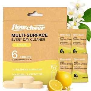 Flowcheer Natural Multi Surface Cleaner Refills Spray, 6-Pack, Lemon Flowcheer Natural Multi Surface Cleaner Refills Spray, 6-Pack, Lemon