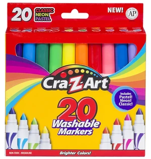 Cra-Z-Art 20 Count Multicolor Broad Line Washable Art Markers Cra-Z-Art 20 Count Multicolor Broad Line Washable Art Markers