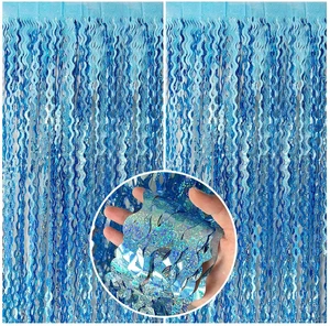 Metallic Wavy Foil Fringe Curtains Backdrop for Party Decorations Photo Booth Props Birthday Graduation Wedding Metallic Wavy Foil Fringe Curtains Backdrop for Party Decorations Photo Booth Props Birthday Graduation Wedding