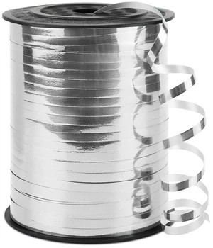 KMER LIFE Glossy Silver Curling Ribbon 500Yards for Gift Wrapping KMER LIFE Glossy Silver Curling Ribbon 500Yards for Gift Wrapping