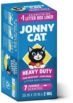 Jonny Cat Heavy Duty Tear-Resistant Litter Box Liners Scented Jumbo 7ct Jonny Cat Heavy Duty Tear-Resistant Litter Box Liners Scented Jumbo 7ct