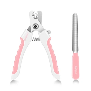 6-Inch Dog Nail Clippers for Small, Medium & Large Breeds, Professional Pet Nail Trimmer with Safety Guard, for Cats, Rabbits, Guinea Pigs (Pink) 6-Inch Dog Nail Clippers for Small, Medium & Large Breeds, Professional Pet Nail Trimmer with Safety Guard, for Cats, Rabbits, Guinea Pigs (Pink)