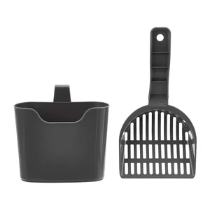 Amazon Basics Durable Cat Litter Scoop with Holder, Hangs on Litter Box, Efficient Scooper Amazon Basics Durable Cat Litter Scoop with Holder, Hangs on Litter Box, Efficient Scooper
