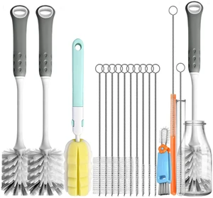 14 Pcs Bottle Brush Cleaner Set for Cleaning Bottles, Cups and Straws 14 Pcs Bottle Brush Cleaner Set for Cleaning Bottles, Cups and Straws