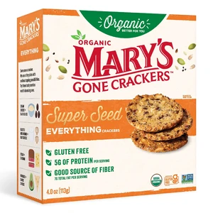 Mary's Gone Crackers Super Seed Organic Everything Crackers, Gluten Free, 4 oz Mary's Gone Crackers Super Seed Organic Everything Crackers, Gluten Free, 4 oz