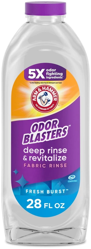 ARM & HAMMER Odor Blasters Deep Rinse and Revitalize Fabric Rinse, Fresh Burst, 28 fl oz ARM & HAMMER Odor Blasters Deep Rinse and Revitalize Fabric Rinse, Fresh Burst, 28 fl oz