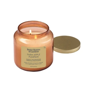 Better Homes & Gardens 2-Wick Jar Candle, Farm Apple & Pumpkin, 14oz Better Homes & Gardens 2-Wick Jar Candle, Farm Apple & Pumpkin, 14oz