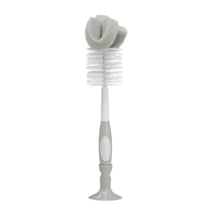Dr. Brown's Baby Bottle Brush Gray 1 Pack with Suction Cup Stand, Sponge, Scrubber and Nipple Cleaner Dr. Brown's Baby Bottle Brush Gray 1 Pack with Suction Cup Stand, Sponge, Scrubber and Nipple Cleaner