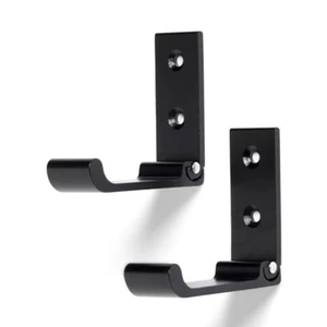 Mainstays Wall Mounted Flip-Down Coat Hooks, Black, 2 Pack, Clutter-Free Hanging Mainstays Wall Mounted Flip-Down Coat Hooks, Black, 2 Pack, Clutter-Free Hanging