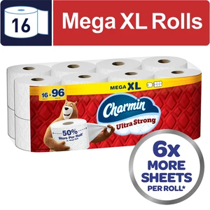 Charmin Ultra Strong Toilet Paper 16 Mega XL Rolls, 330 Sheets Per Roll Charmin Ultra Strong Toilet Paper 16 Mega XL Rolls, 330 Sheets Per Roll