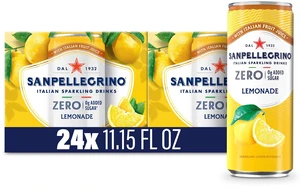 SanPellegrino Sparkling Lemonade Low Calorie Zero Added Sugar 24 Pack Cans SanPellegrino Sparkling Lemonade Low Calorie Zero Added Sugar 24 Pack Cans