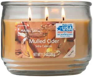 Mainstays Mulled Cider 3-Wick Scented Glass Jar Candle, 11.5oz Mainstays Mulled Cider 3-Wick Scented Glass Jar Candle, 11.5oz