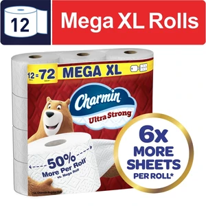 Charmin Ultra Strong Toilet Paper 12 Mega XL Rolls, 330 Sheets Per Roll Charmin Ultra Strong Toilet Paper 12 Mega XL Rolls, 330 Sheets Per Roll