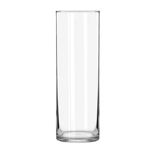 Libbey 9.5-Inch Clear Glass Cylinder Vase for Floral Arrangements Libbey 9.5-Inch Clear Glass Cylinder Vase for Floral Arrangements