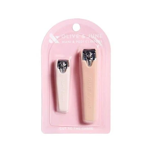 Olive & June Mani & Pedi Clippers, 2 Count, Pink Olive & June Mani & Pedi Clippers, 2 Count, Pink