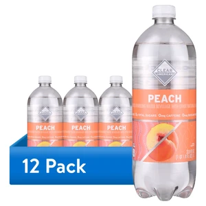 Clear American Peach Flavored Sparkling Water, 33.8fl oz Bottles, 12-Pack Clear American Peach Flavored Sparkling Water, 33.8fl oz Bottles, 12-Pack