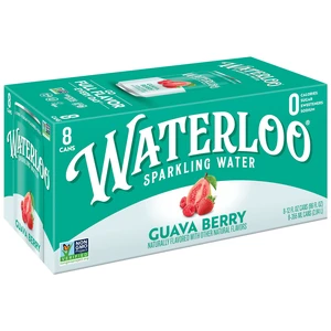 Waterloo Sparkling Water Guava Berry, 12 fl oz, 8 Pack, Zero Calories, Zero Sugar, Non-GMO Waterloo Sparkling Water Guava Berry, 12 fl oz, 8 Pack, Zero Calories, Zero Sugar, Non-GMO