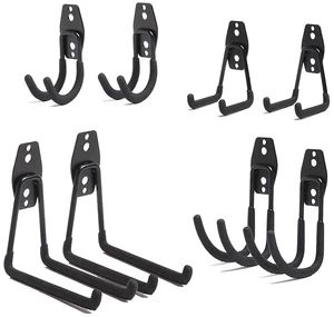 Hyper Tough 8-Pack Wall-Mount Storage Hooks, Non-Marring Vinyl Coating Hyper Tough 8-Pack Wall-Mount Storage Hooks, Non-Marring Vinyl Coating