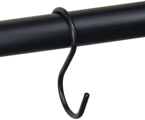 Mainstays Hooks, 12-Piece Set, Black, 100% Iron Mainstays Hooks, 12-Piece Set, Black, 100% Iron