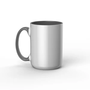 Cricut Beveled Blank Mug, White/Gray Cricut Beveled Blank Mug, White/Gray