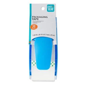 Pen+Gear Packaging Tape with One-Handed Dispenser, Clear, 1.88 in x 38 Yds Pen+Gear Packaging Tape with One-Handed Dispenser, Clear, 1.88 in x 38 Yds
