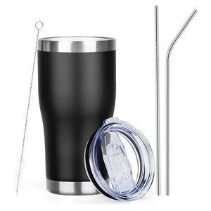 MEZMUT 20oz Coffee Tumbler with Lid and Straw, Double Wall Vacuum Insulated Stainless Steel, Leakproof Powder Coated, for Hot and Cold, Indoor and Outdoor MEZMUT 20oz Coffee Tumbler with Lid and Straw, Double Wall Vacuum Insulated Stainless Steel, Leakproof Powder Coated, for Hot and Cold, Indoor and Outdoor