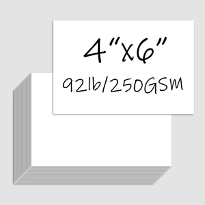 100 Pack 4x6 White Cardstock Paper, 92lb/250GSM Thick Index Card 100 Pack 4x6 White Cardstock Paper, 92lb/250GSM Thick Index Card