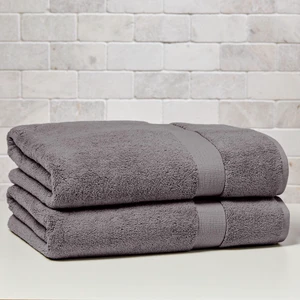 Better Homes & Gardens Signature Soft Solid Cotton 2-Piece Bath Sheet Set, Grey Flannel Better Homes & Gardens Signature Soft Solid Cotton 2-Piece Bath Sheet Set, Grey Flannel