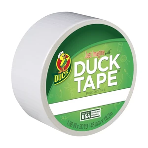 Duck Tape Brand Duct Tape, White, 1.88 in x 20 yd Duck Tape Brand Duct Tape, White, 1.88 in x 20 yd