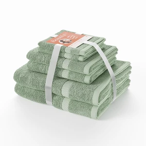 6-Piece Dobby Bath Towel Set by Beautiful by Drew Barrymore, 100% Cotton, Sage Green 6-Piece Dobby Bath Towel Set by Beautiful by Drew Barrymore, 100% Cotton, Sage Green