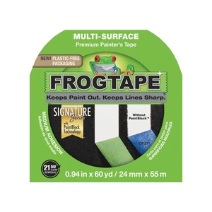 FrogTape 0.94in x 60yd Green Multi-Surface Painter's Tape FrogTape 0.94in x 60yd Green Multi-Surface Painter's Tape