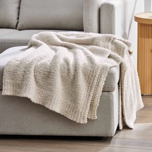 Better Homes & Gardens Cozy Knit Throw Blanket, Beige, 50x72in Better Homes & Gardens Cozy Knit Throw Blanket, Beige, 50x72in