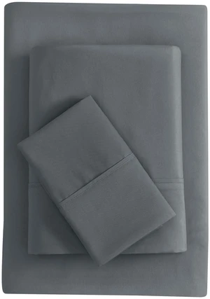 Mainstays Twin-XL Super Soft Brushed Microfiber Bed Sheet Set, Soothing Gray, 3 Piece Mainstays Twin-XL Super Soft Brushed Microfiber Bed Sheet Set, Soothing Gray, 3 Piece
