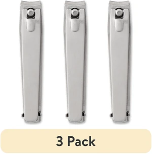 Equate Stainless Steel Toenail and Fingernail Clippers with File, 3 Pack Equate Stainless Steel Toenail and Fingernail Clippers with File, 3 Pack