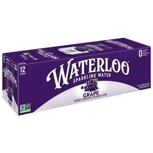 Waterloo Sparkling Water Grape 12 fl oz 12 Pack Cans Waterloo Sparkling Water Grape 12 fl oz 12 Pack Cans