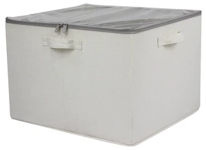 Mainstays Canvas 16-Pair Shoe Organizer Bin with Clear Zippered Lid Mainstays Canvas 16-Pair Shoe Organizer Bin with Clear Zippered Lid