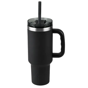 Ozark Trail 40oz Stainless Steel Insulated Tumbler with Handle, Black Ozark Trail 40oz Stainless Steel Insulated Tumbler with Handle, Black