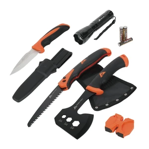 Ozark Trail 7-Piece Camping Multitool Set with Hammer, Axe, Flashlight, and Knives Ozark Trail 7-Piece Camping Multitool Set with Hammer, Axe, Flashlight, and Knives