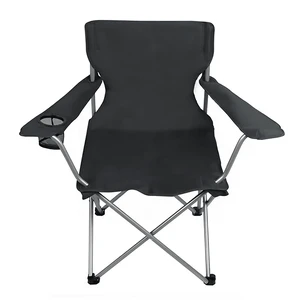 Ozark Trail Quad Folding Camp Chair with Cup Holder, Black Ozark Trail Quad Folding Camp Chair with Cup Holder, Black
