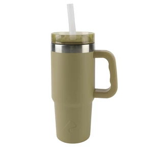 Ozark Trail 18oz Stainless Steel Insulated Tailgating Tumbler with Handle, Gold Ozark Trail 18oz Stainless Steel Insulated Tailgating Tumbler with Handle, Gold