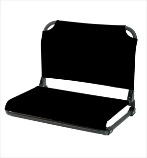 Ozark Trail Extra-Wide Stadium Seat with Hooks, Rich Black Ozark Trail Extra-Wide Stadium Seat with Hooks, Rich Black