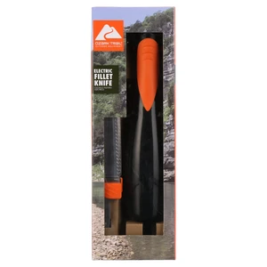 Ozark Trail Electric Fillet Knife with Dual Blade Set, Stainless Steel Serrated Blade, and Soft Grip Handle for Fish Cleaning Ozark Trail Electric Fillet Knife with Dual Blade Set, Stainless Steel Serrated Blade, and Soft Grip Handle for Fish Cleaning
