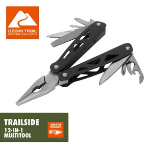 Ozark Trail Trailside 12-in-1 Pliers-Based Multitool, Black Ozark Trail Trailside 12-in-1 Pliers-Based Multitool, Black